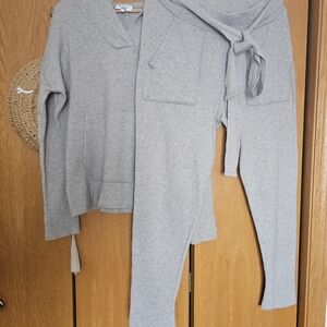 Wool and Cashmere Hoodie and Jogger Set